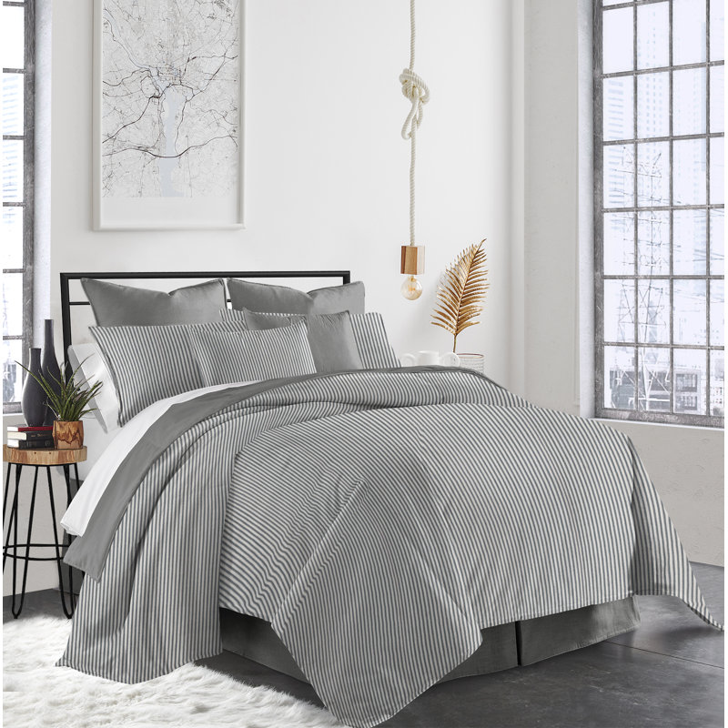 Jupe de lit Gesto, Gris, Très grand, 18 po