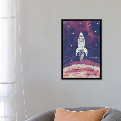 « space adventure », peinture sur toile tendue