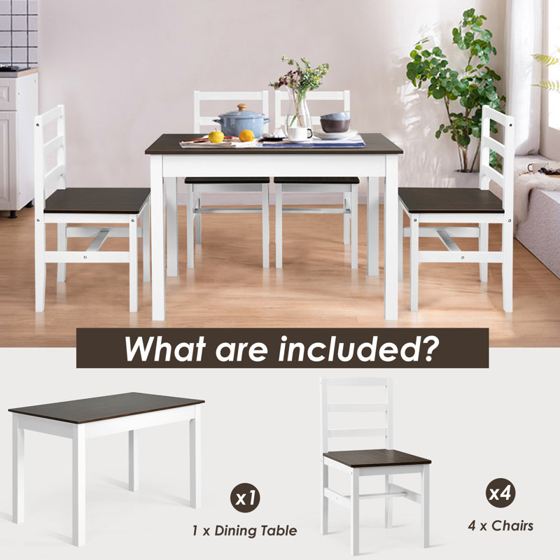 Almin 4 - Person Dining Set