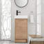 Ensemble de meuble-lavabo simple autoportant 18 po avec plateau en céramique Keish