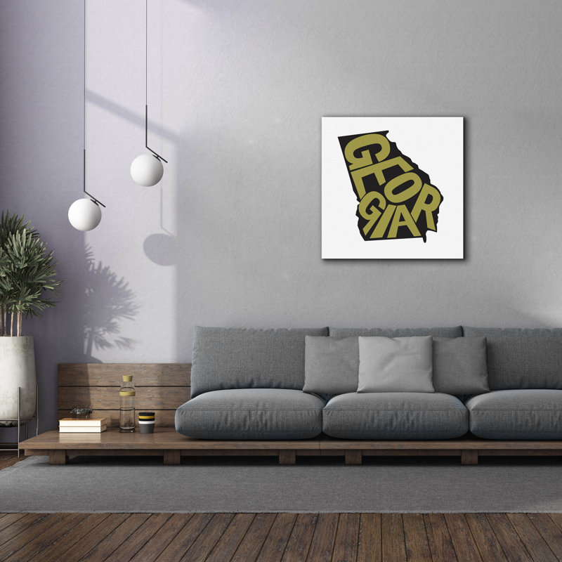 Epic Graffiti 'Georgia 2'  by Art Licensing Studio Canvas Wall Art, 37" x 37"
