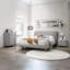 Commode 4 tiroirs Cleo, boucle grise