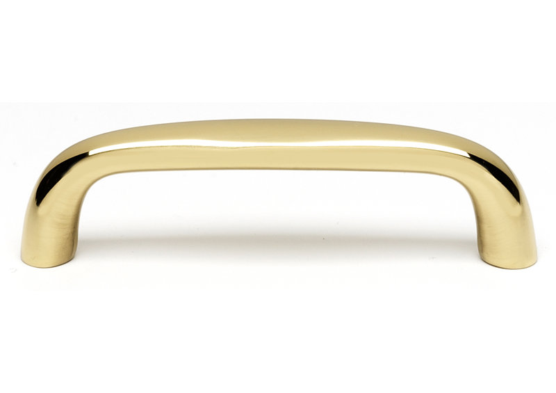 Contemporary Arch Pull, Polished Brass