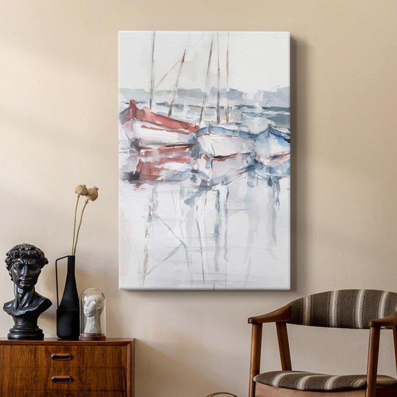 Watercolor Harbor Study II - galerie Cavas sur mesure, H 18 po x l 12 po