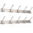 BirdRock Home 5 - Hook Wall Mounted Coat Rack, Silver