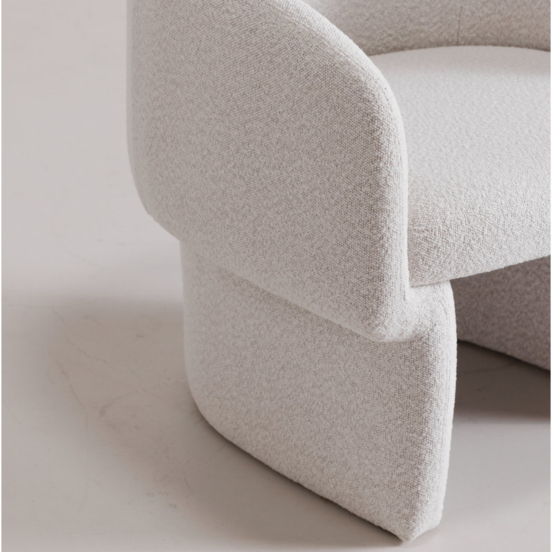 Jessie Accent Chair, Oyster Boucle