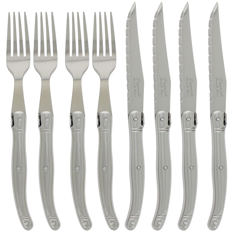 Ensemble de 8 couteaux à steak en acier inoxydable French Home Laguiole