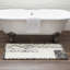 Kaylee Sahara Boho Stain/Fade Resistant Non-Slip Machine Washable Gray/Ivory Bath Rug-559588701