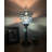 Simonetti Tiffany Torch Mini Table Lamp Dragonfly Blue Stained Glass LED Bulb Included 6"W*6"D*15"H-1856551478