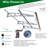 79" X 34" Door Canopy With 0.137" Thick Polycarbonate And Heat- Aluminum Alloy Bracket For Wooden House Window Awning Roof, Wall, Protection & Heavy Snow Load-381420
