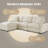 103" Modular L-Shaped Polyester Sectional Sofa with Ottoman & 4 Hidden Storages, 3-Seater Cloud Couch with Deep Seat, Flexible Combination, No-Tools Assembly for Living Room-819708612