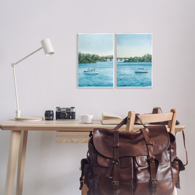 Ensemble de 2 plaques murales Serene Summer par Grace Popp, H 15 po x l 10 po