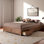 Rangement plateforme, tiroirs intégrés, lit double Gagliardi, l 57,20 po x L 77,70 po x H 13,00 po