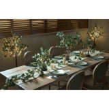 Lighted Eucalyptus Tree Plug In 4FT 160 Warm White LED Artificial Greenery Tree With Lights