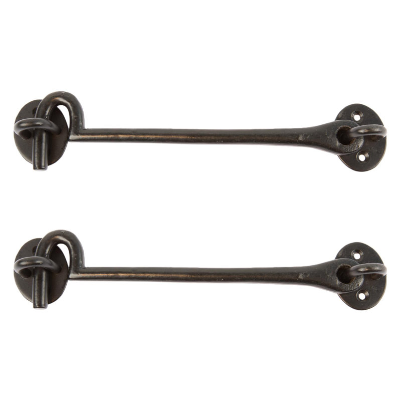 Hammer & Tongs - Rustic Cabin Hook and Eye - W225mm - Black