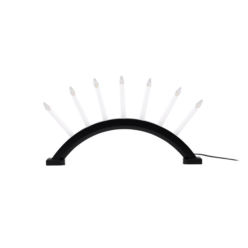 Mohsina Solid Wood Novelty Lamp, Black