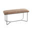 Layoune Genuine Leather Upholstered Bench