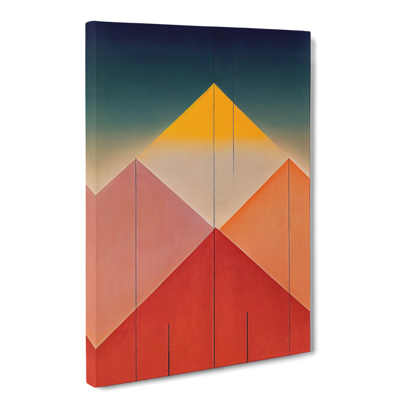 Simple Pyramid - Wrapped Canvas, 50cm H x 35cm W x 3cm D