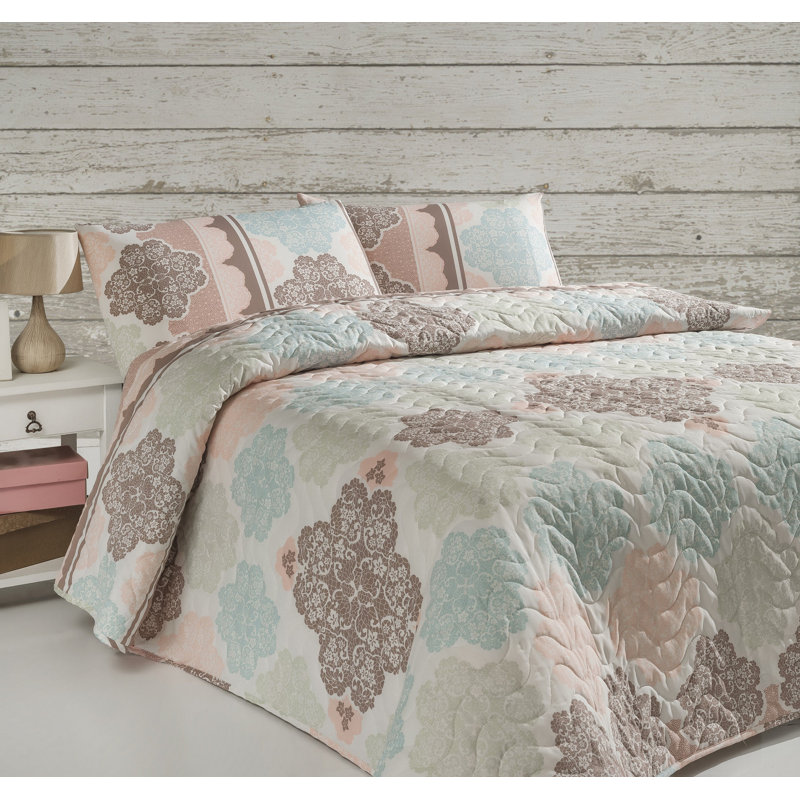 Maud Damask Bedspread, W220 x L240cm