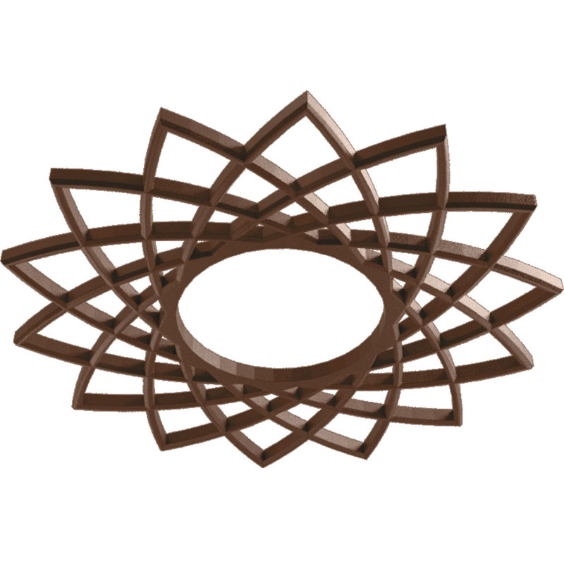 Médaillon de plafond en PVC de qualité architecturale Eleanor 20 po x P 7 3/4 po x P 1/2 po, H 20 po x l 20 po x P 0,5 po