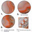 Impression sur toile orange orange et éthérée Harmony of Agate II - géode de pierre-701495530-701495533-701495531