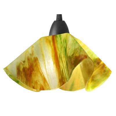 Amergin Handcrafted Glass 1-Light Geometric Pendant