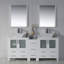 Mance 72.38'' Double Bathroom Vanity with Ceramic Top-24551137