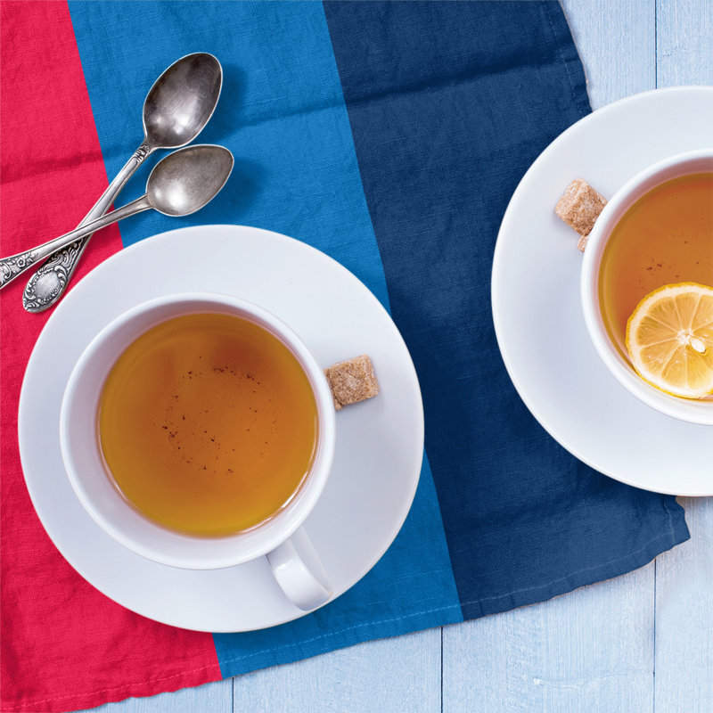 Tea Towel Kitchen Towel, Red/Blue/Navy, Cotton Blend