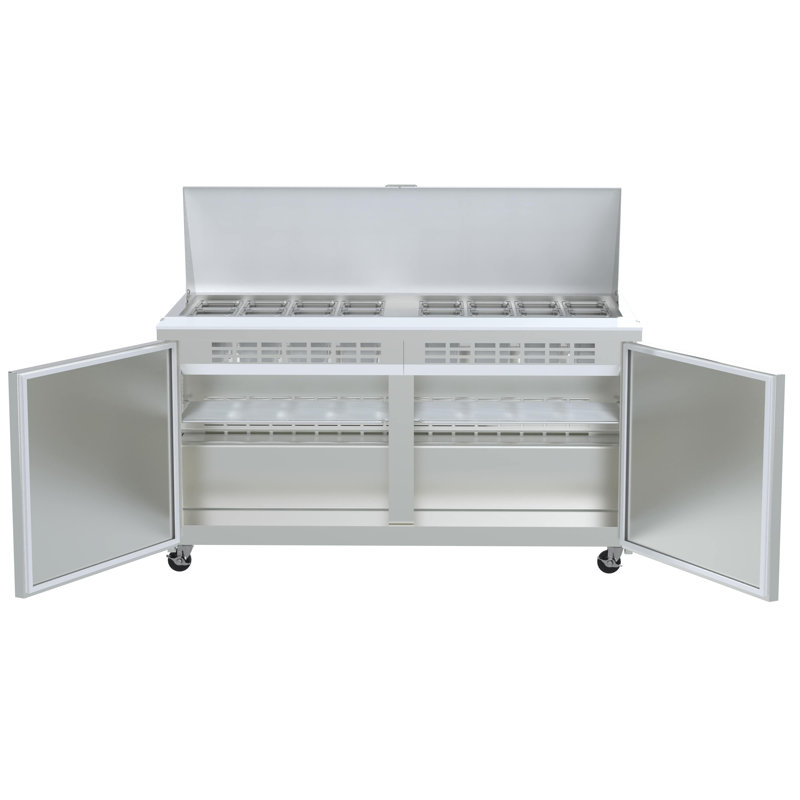 Stainless Steel Prep Station, 38" W x 65" L