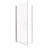 34"W X 72"H Frameless Circular Pivot Shower Door In Chrome With 1/4" (6Mm) Thick SGCC Tempered Glass-123210274