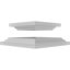 Ensemble de colonne carrée classique en PVC lisse lisse et standard Craftsman-118197422-36092393