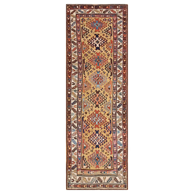 Tapis Kuba antique de race blanche