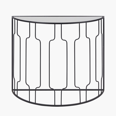 Mel 100cm Glass Top Console Table
