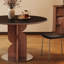 Table de salle à manger en noyer-2116953055