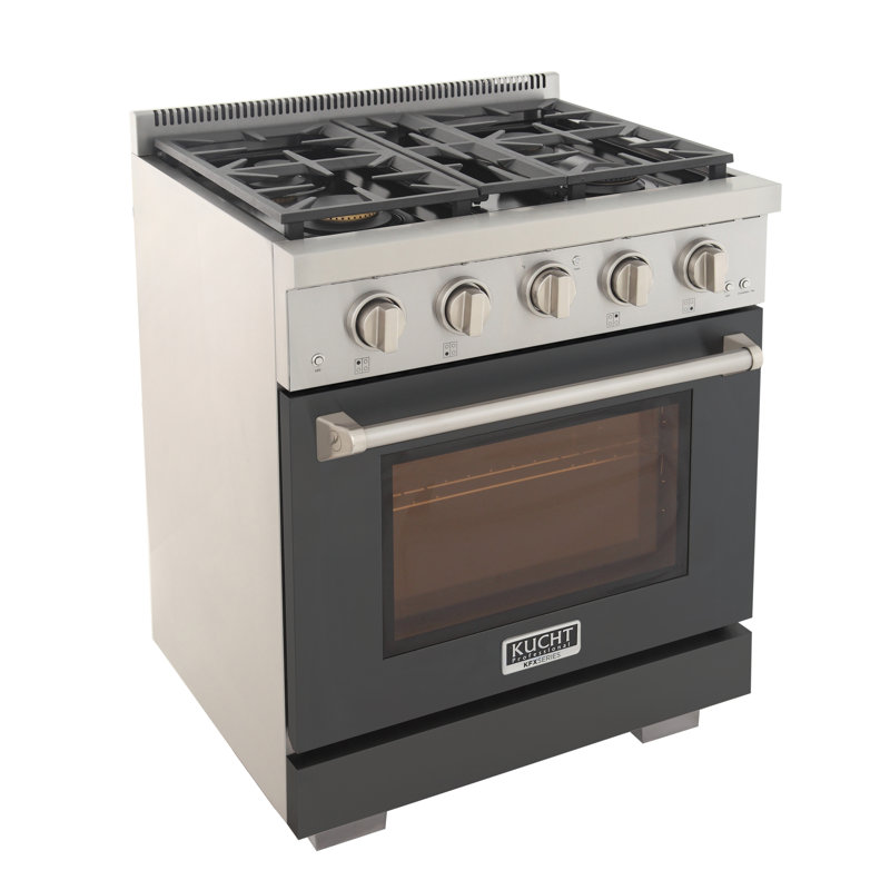 Kucht 30'' W Free Standing Range, Light Blue, Natural Gas