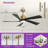 Karlena 52'' Modern Large Ceiling Fan With Led Lights And Remote Control, App, Timer, Memory (Set of 2)