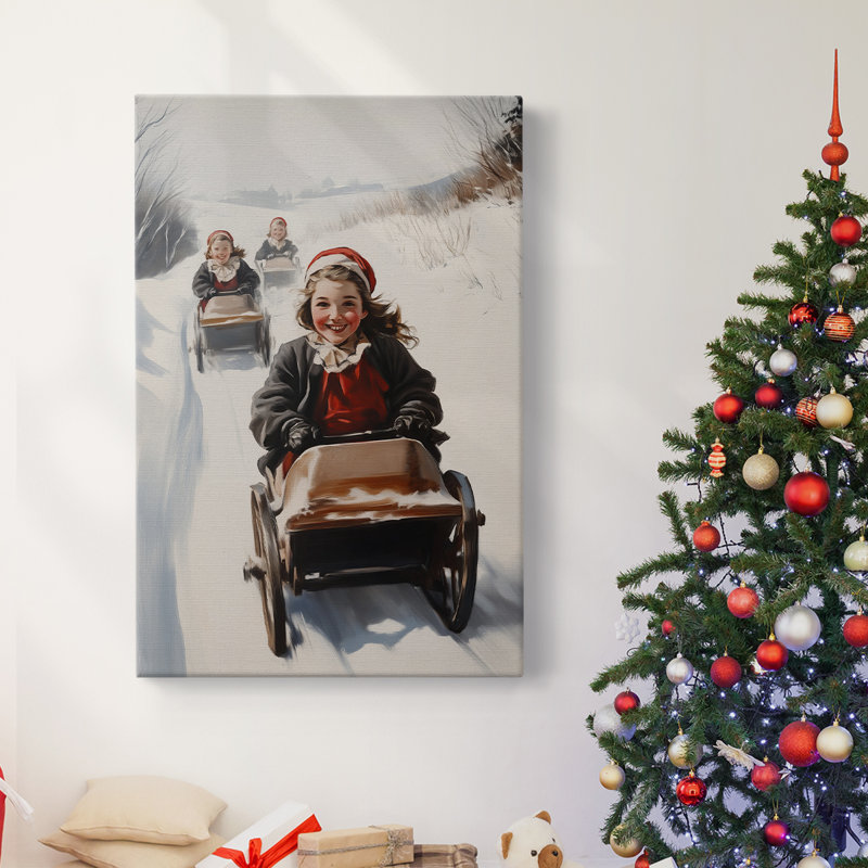 Art des Fêtes de Noël - Toile tendue avec châssis - Série 2-CCL, H 48 po x l 32 po