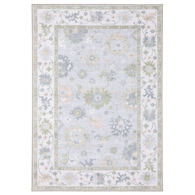 Tapis à poils plats lavables Kugler, Rectangle 7 pi 6 po x 9 pi 10 po