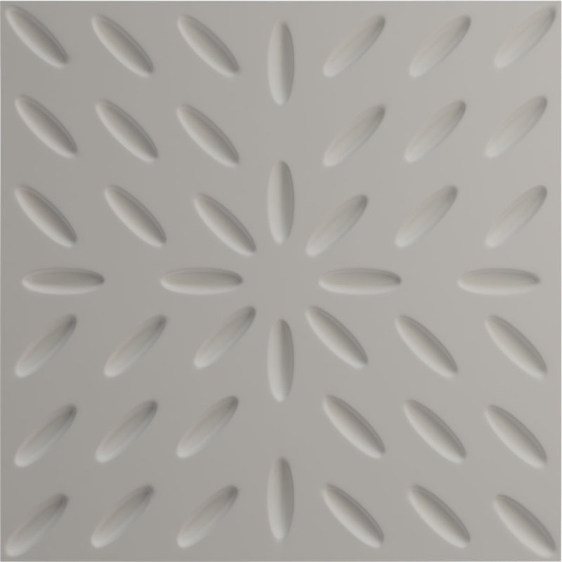 Panneau mural décoratif 3D Blaze 19 5/8 po x H 19 5/8 po EnduraWall, métallique (couvre 2,67 pieds carrés)