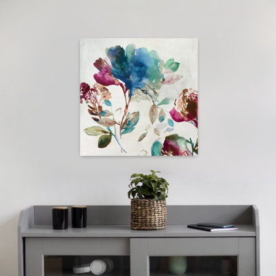 «Blossoming I», art floral abstrait, délicat et naturel