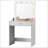 Vanity Desk with Mirror and Lights, Dressing Table with Large Drawer, 1 Level Storage Dresser & 3 Lighting Modes Adjustable Brightness, Suitable for Bedroom-7243975