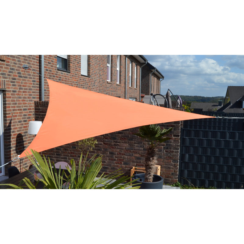 Nonatum 3.6m x 3.6m Triangle Shade Sail, Orange