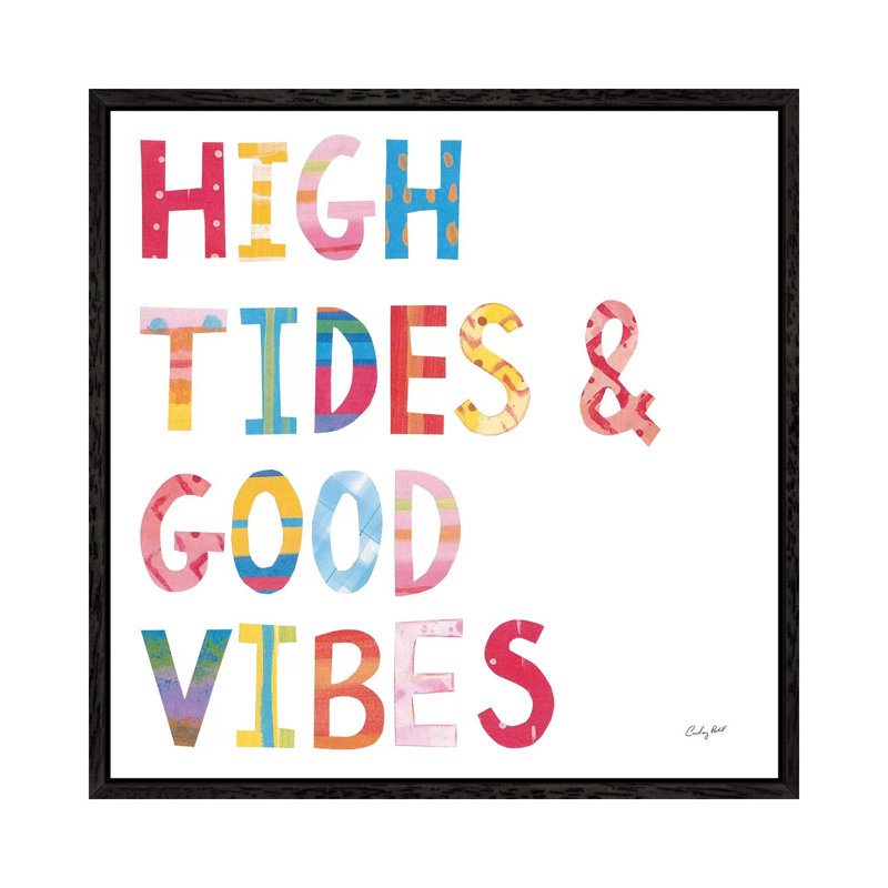 Sea Sand Sun II by Courtney Prahl - Print on Canvas, Black Framed Canvas, 66.04cm H x 66.04cm W x 3.81cm D