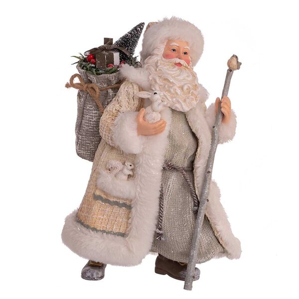 Kurt Adler Fabriché Snowy Woods Santa | Wayfair