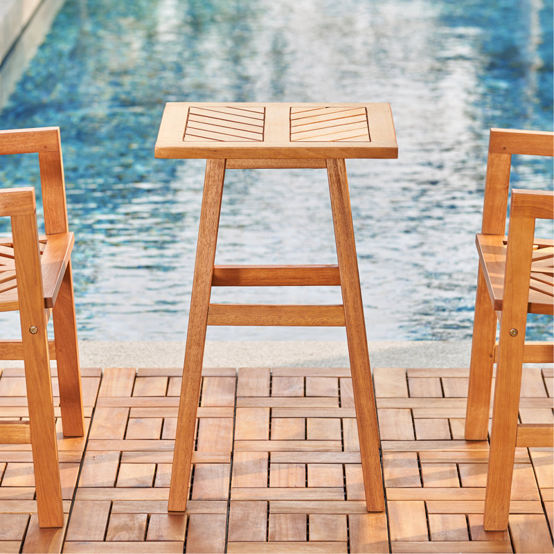 Tabouret en bois Honey Eucalyptus