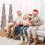 Arbre de Noël effilé artificiel argenté 60 po H 60 po