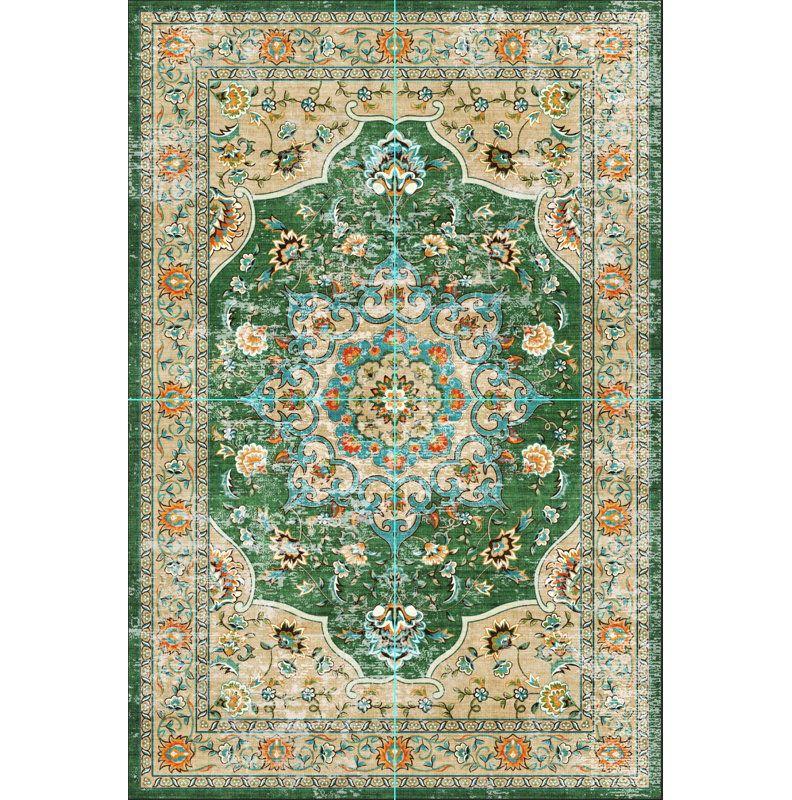 Oriental Non-Slip Area Rug, Rectangle 6' x 9'