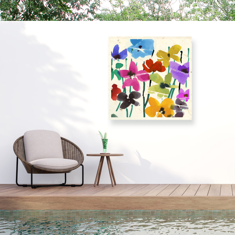Fleurs bologniques, H 18 po x l 18 po