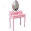 Ensemble de bureau de coiffeuse princesse avec miroir lumineux et beaucoup de rangement Princess-1903782498