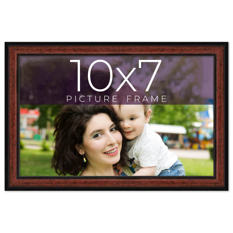 Cadre photo en bois massif Kaeley, L 10 po x H 7 po